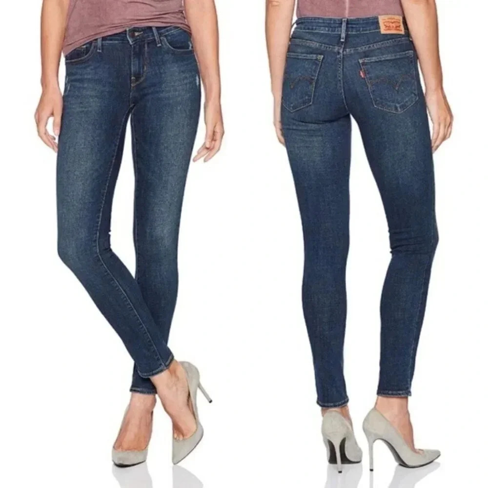 LEVI'S 711 SKINNY  MEDIUM WASH JEANS